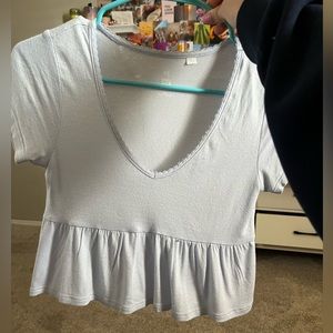 Blue top from pacsun, bought online to small